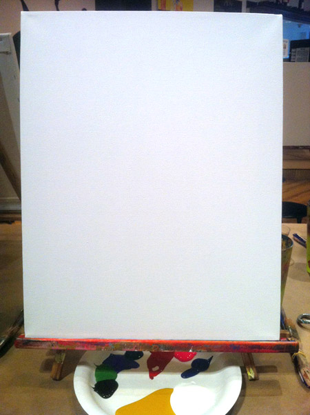 A *real* blank canvas!