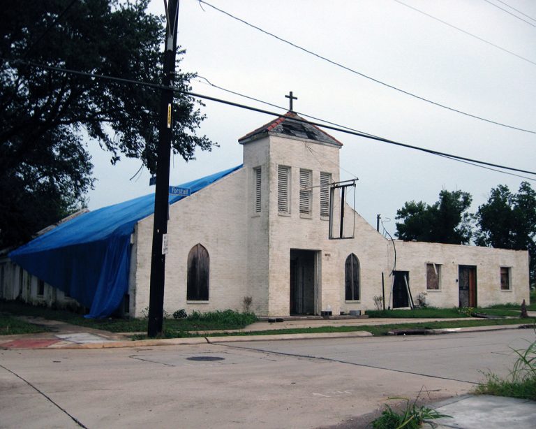 destroyed church in ninth ward new orleans
