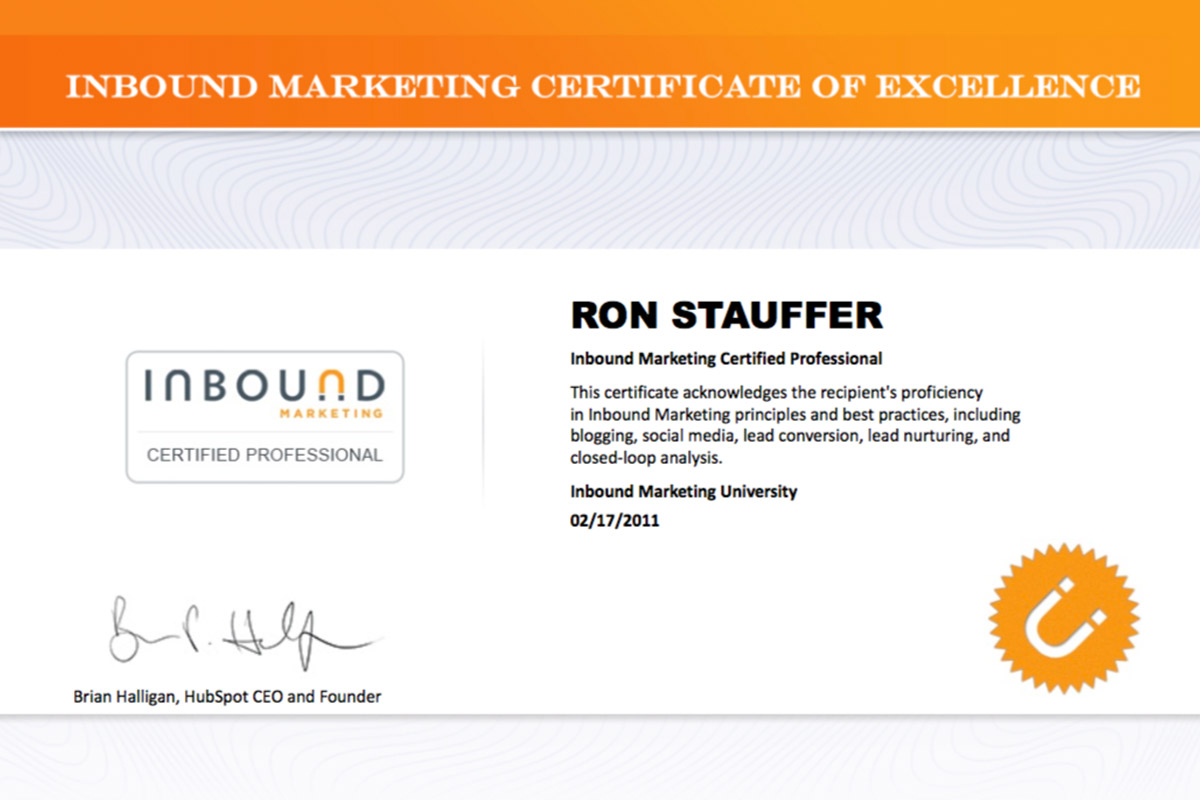 inbound marketing certified professional