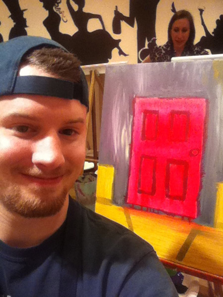 Me and my (unfinshed) painting